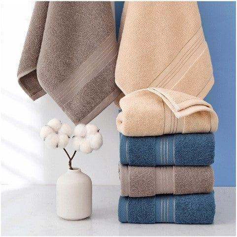 Thickened Cotton Bath Towel Increases Water Absorption Adult Bath Towel Solid Color Golden Silk Soft Affinity Face Towel - Ammpoure Wellbeing