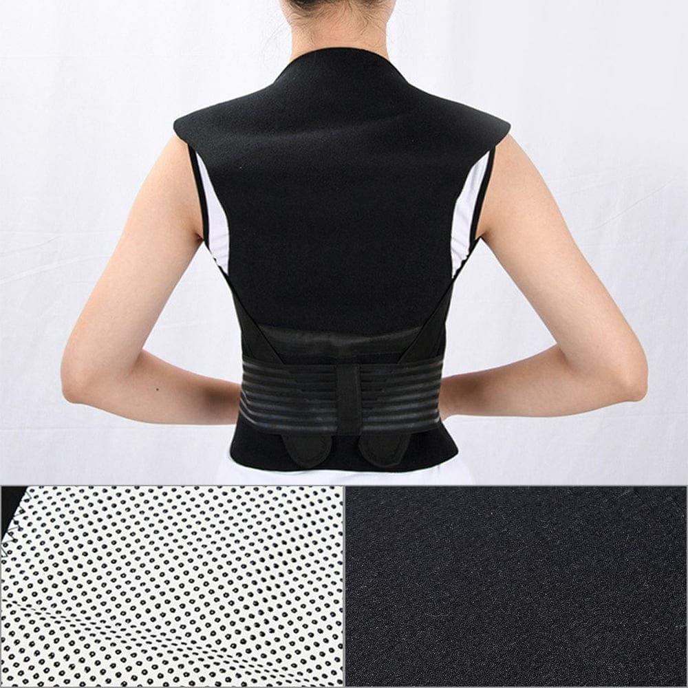 Tourmaline Self - heating Magnetic Therapy Waist Back Shoulder Posture Corrector Spine Lumbar Brace Back Support Belt Pain Relief - Ammpoure Wellbeing