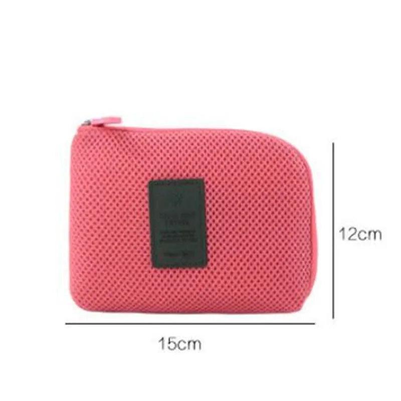 Travel Accessory Cable Bag Portable Digital USB Electronic Organizer Gadget Case Travel Cellphone Charge Mobile Charger Holder - Ammpoure Wellbeing