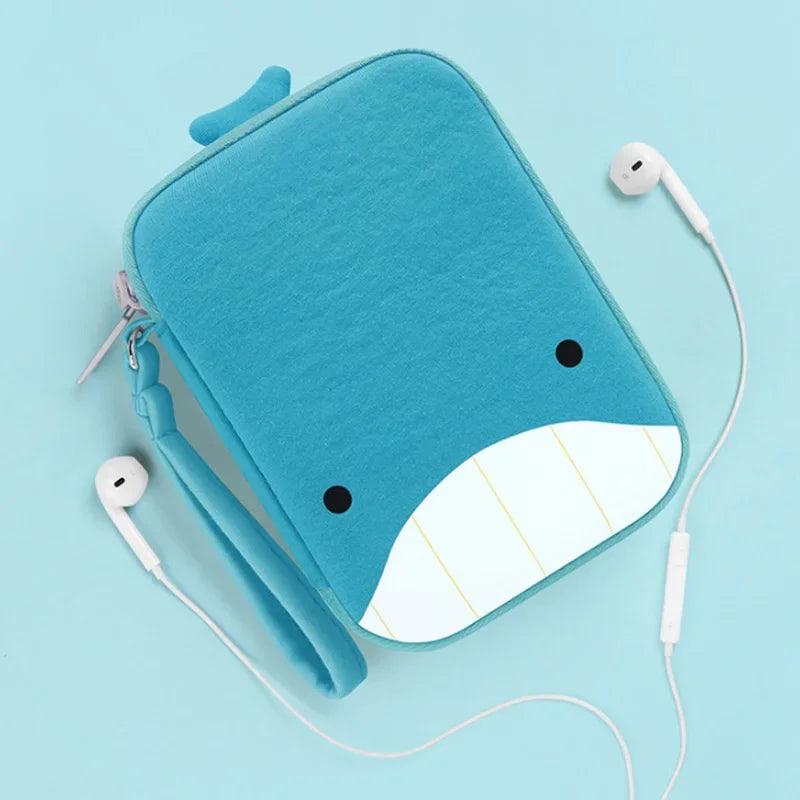 Travel Cable Bag Portable Digital USB Gadget Organizer Cartoon Cute Charger Wires Hard disk Zipper Storage Pouch Earphone Bag - Ammpoure Wellbeing