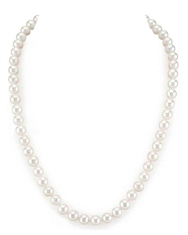 UK 5mm Natural Fresh Water Real Pearl Necklace (Single Strand) - Ammpoure Wellbeing