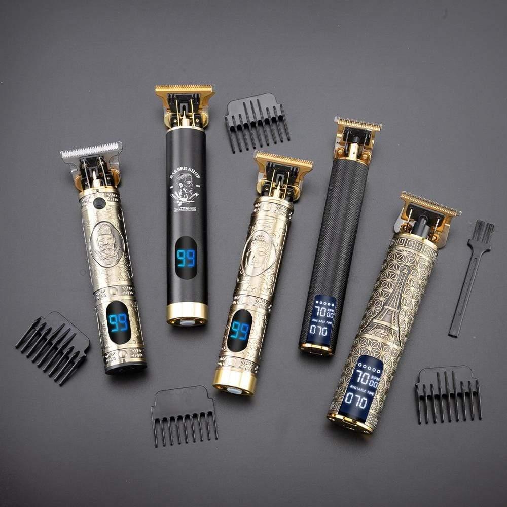 Upgraded Mens Hair, Beard Clippers (with LCD option) - Ammpoure Wellbeing