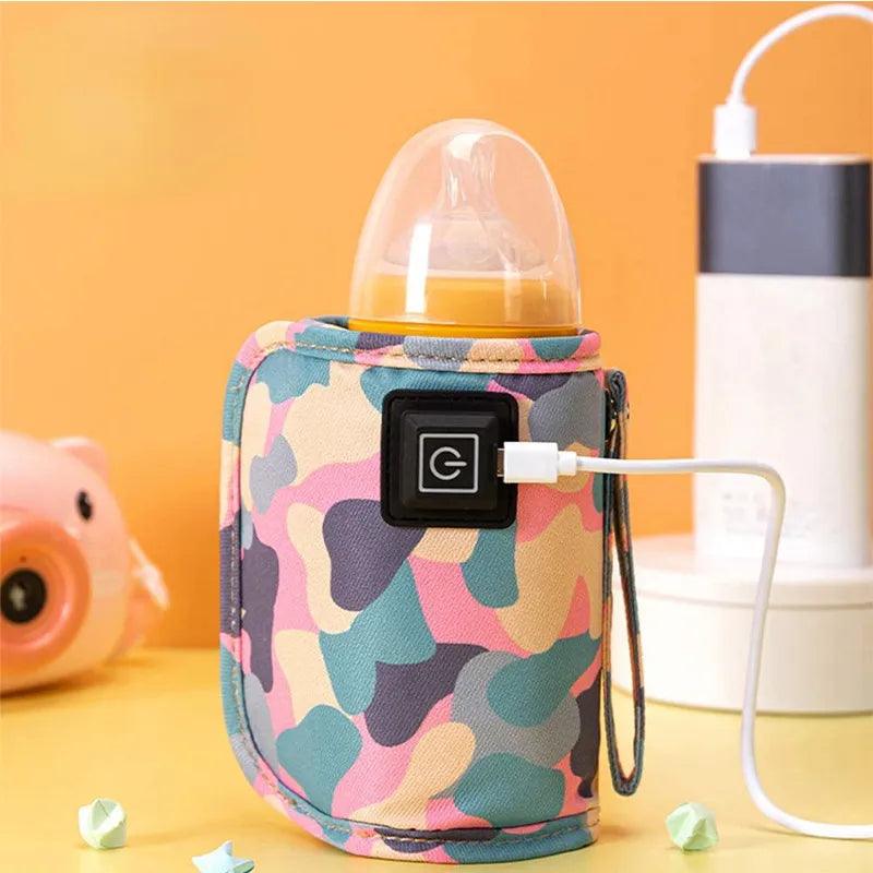 USB Milk Water Warmer Travel Stroller Insulated Bag Baby Nursing Bottle Heater Supplies for Outdoor - Ammpoure Wellbeing