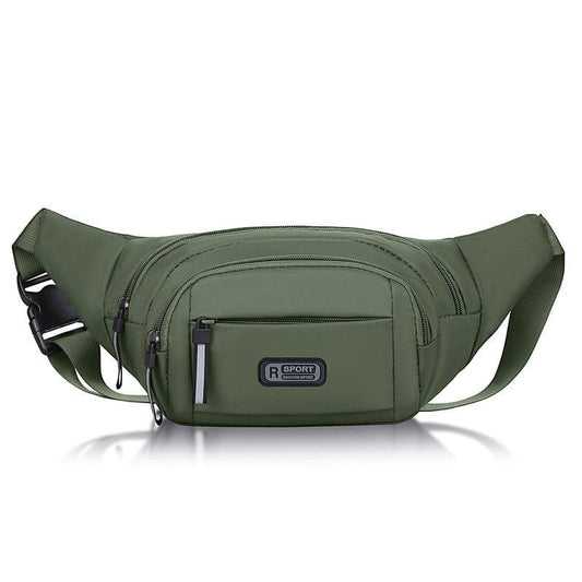 Waist Bag Men's Sports Mobile Phone Bag Women's Waterproof Running Messenger Business Cashier Wallet Large - capacity Chest Bag - Ammpoure Wellbeing