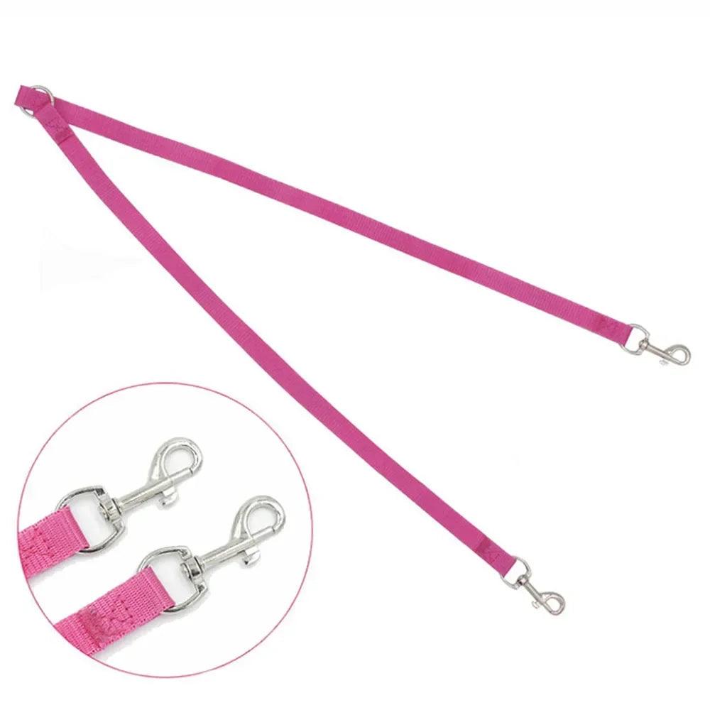 Walk Two Dog Leash Coupler Nylon Double Twin Leash Walking Leash for 2 Small Dogs Double Leash Two Way Dual Pet Puppy Cat Leads - Ammpoure Wellbeing