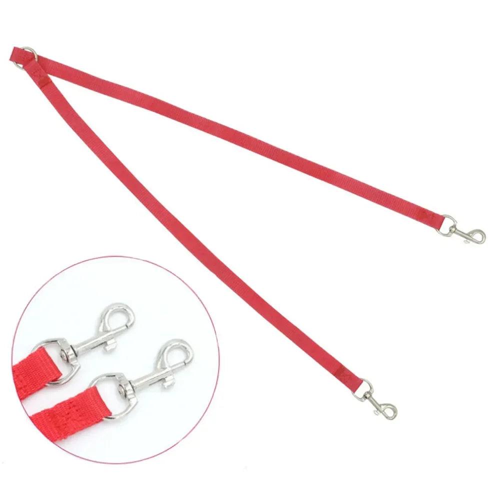 Walk Two Dog Leash Coupler Nylon Double Twin Leash Walking Leash for 2 Small Dogs Double Leash Two Way Dual Pet Puppy Cat Leads - Ammpoure Wellbeing