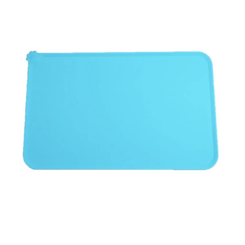 Waterproof Pet Mat Dog Cat Solid Color Silicone Pet Food Pad Pet Bowl Drinking Mat Dog Feeding Placemat Easy Washing - Ammpoure Wellbeing