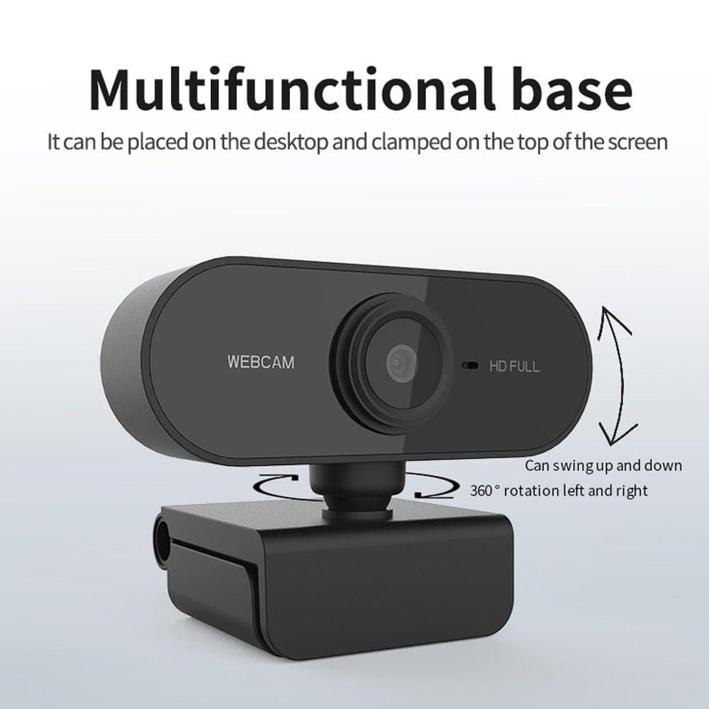 Webcam 1080P Full HD Web Camera With Microphone USB Plug Web Cam For PC Computer Mac Laptop Desktop YouTube Skype Mini Camera - Ammpoure Wellbeing