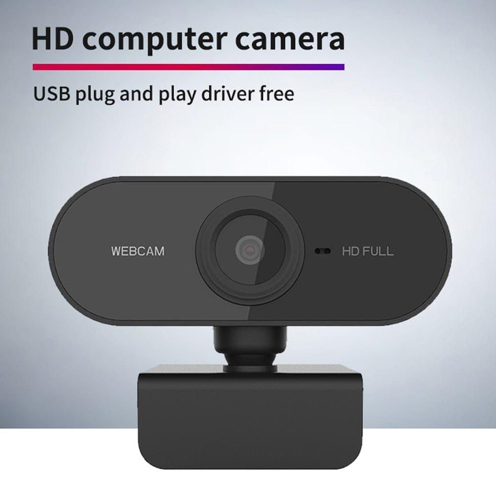 Webcam 1080P Full HD Web Camera With Microphone USB Plug Web Cam For PC Computer Mac Laptop Desktop YouTube Skype Mini Camera - Ammpoure Wellbeing