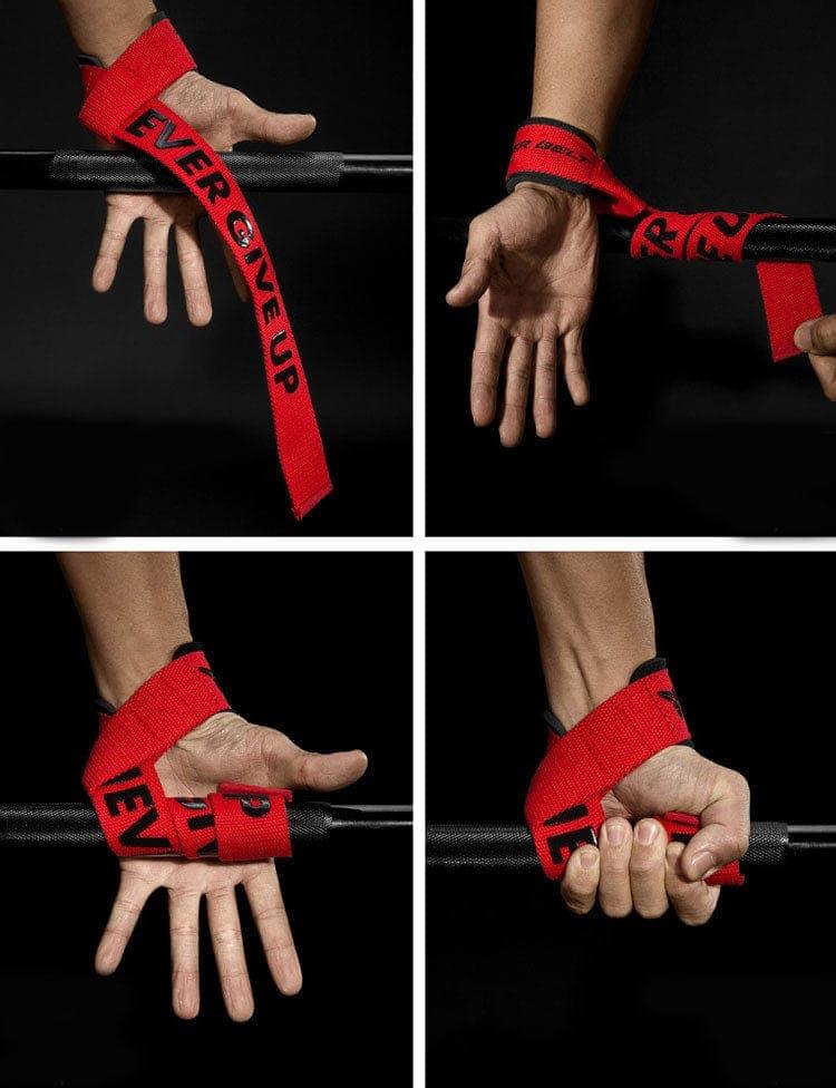 Weight lifting Wrist Straps Fitness Bodybuilding Training Gym lifting straps with Non Slip Flex Gel Grip - Ammpoure Wellbeing