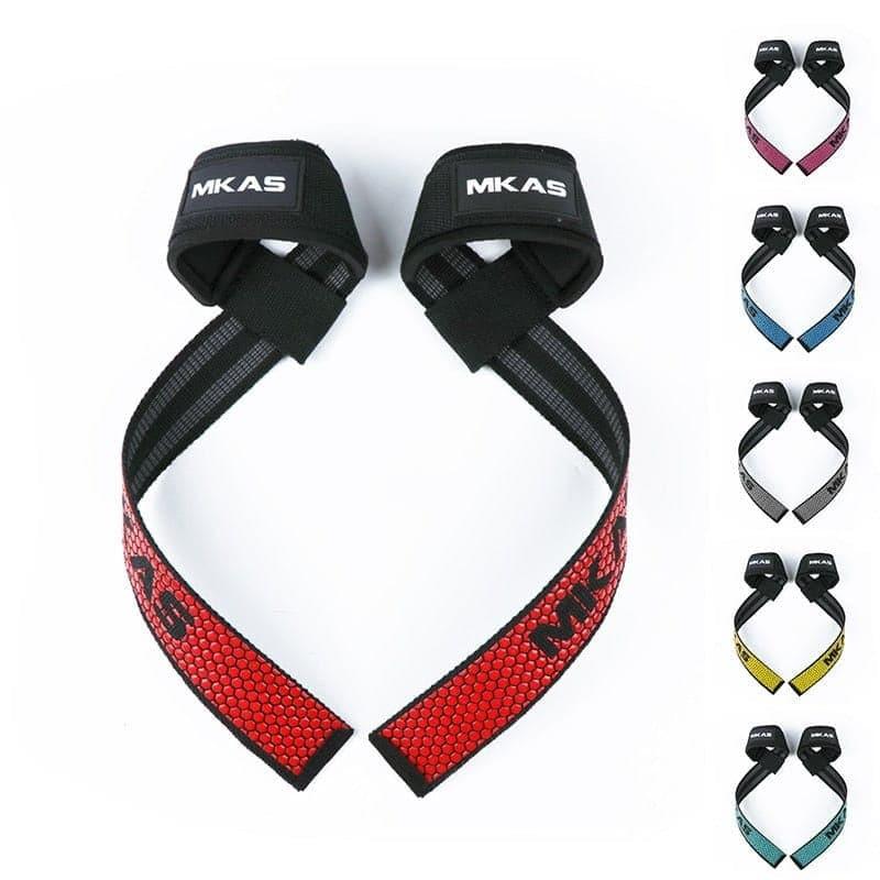 Weight lifting Wrist Straps Fitness Bodybuilding Training Gym lifting straps with Non Slip Flex Gel Grip - Ammpoure Wellbeing