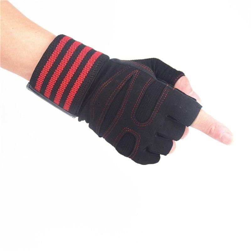 Weightlifting Gloves with Wrist Support for Heavy Exercise Body Building Gym Training Fitness Handschuhe Workout Crossfit Gloves - Ammpoure Wellbeing