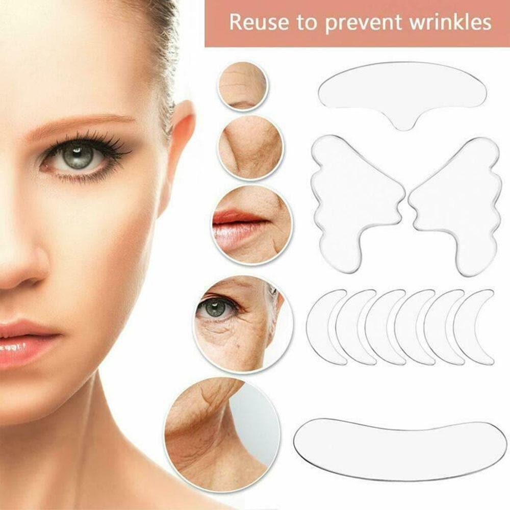 Wholesale 18 pieces Reusable Silicone Anti Wrinkle Patches for Face, Forehead, Under Eye - Pack of 10 - Ammpoure Wellbeing