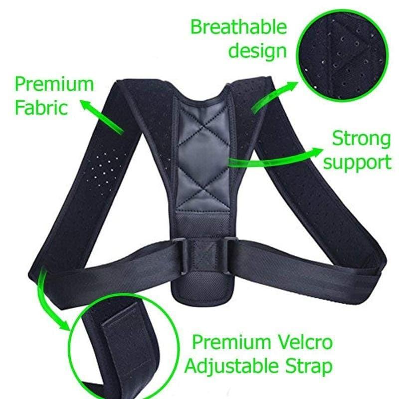 Wholesale Back Support Adjustable Posture Corrector Belt - Pack of 10 - Ammpoure Wellbeing