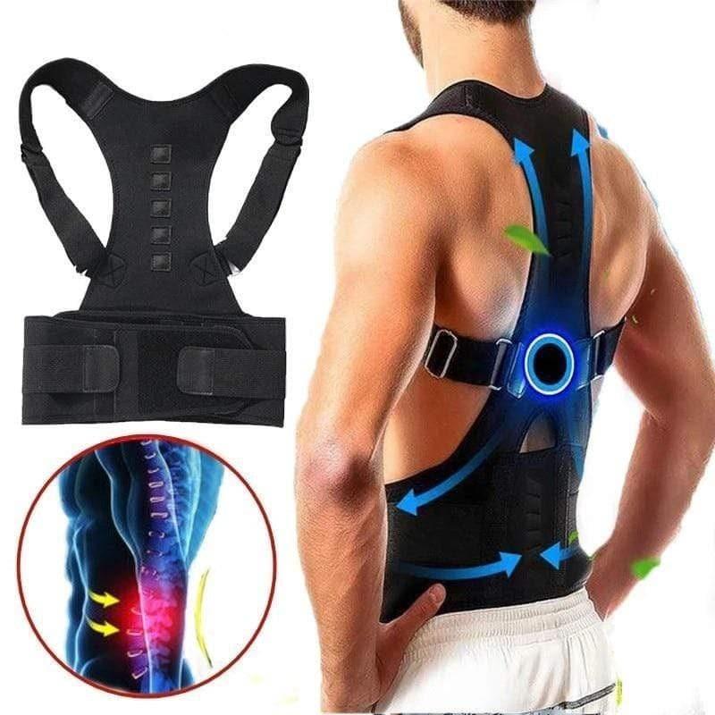 Wholesale Magnetic Therapy Posture Corrector Brace Back Support Belt (S - XXL) - Pack of 10 - Ammpoure Wellbeing
