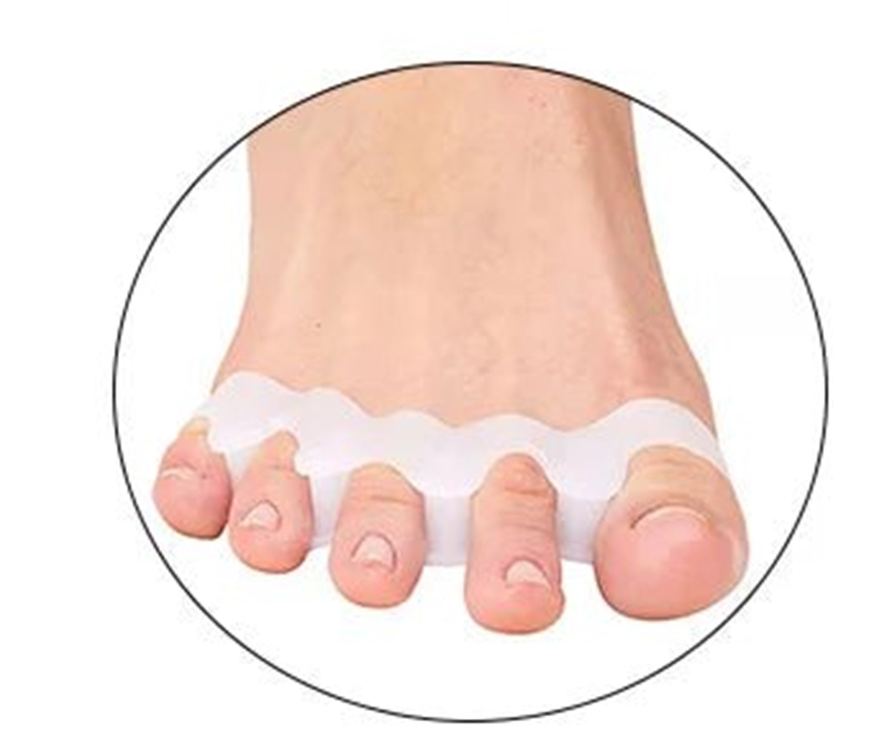 Wholesale uk 1 - pair of soft silicone toe orthotics toe separators bunion and hammertoe orthotics suitable for running and yoga practice - Ammpoure Wellbeing