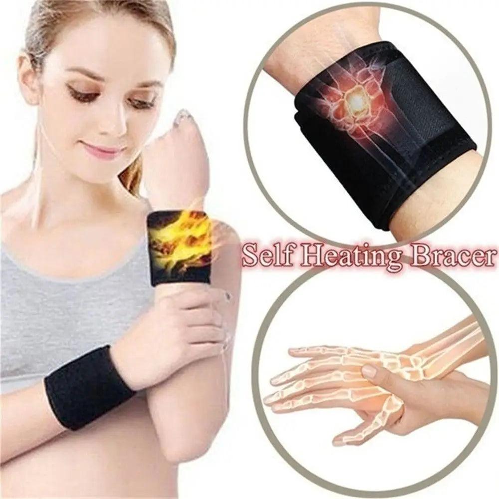 Wholesale UK 1 Pair UK Self - Heating Wrist Brace Sports Protection Wrist Belt Bulk - Ammpoure Wellbeing