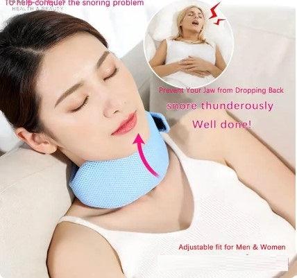 Wholesale UK Anti Snore Chin Strap For Men Women Adjustable Stop Snoring Sleep Neck Brace Anti Apnea Jaw Solution Sleep Support Sleeping Care UK Bulk - Ammpoure Wellbeing