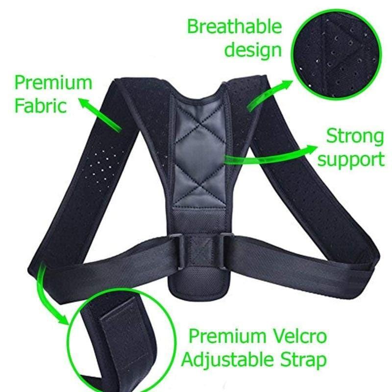 Wholesale UK Back Support Adjustable Posture Corrector Belt for Men and Women UK Bulk - Ammpoure Wellbeing