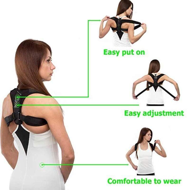 Wholesale UK Back Support Adjustable Posture Corrector Belt for Men and Women UK Bulk - Ammpoure Wellbeing