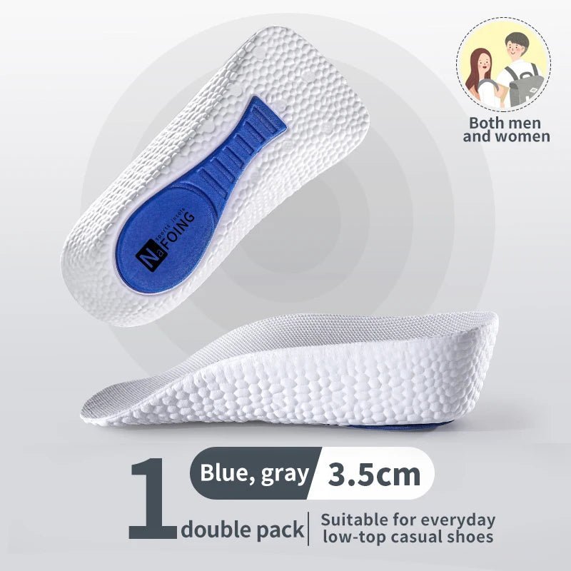 Wholesale UK Memory Foam Height Increase Insoles for Men Women Shoes Flat Feet Arch Support Orthopedic Insoles Sneakers Heel Lift Shoe Pads Bulk - Ammpoure Wellbeing