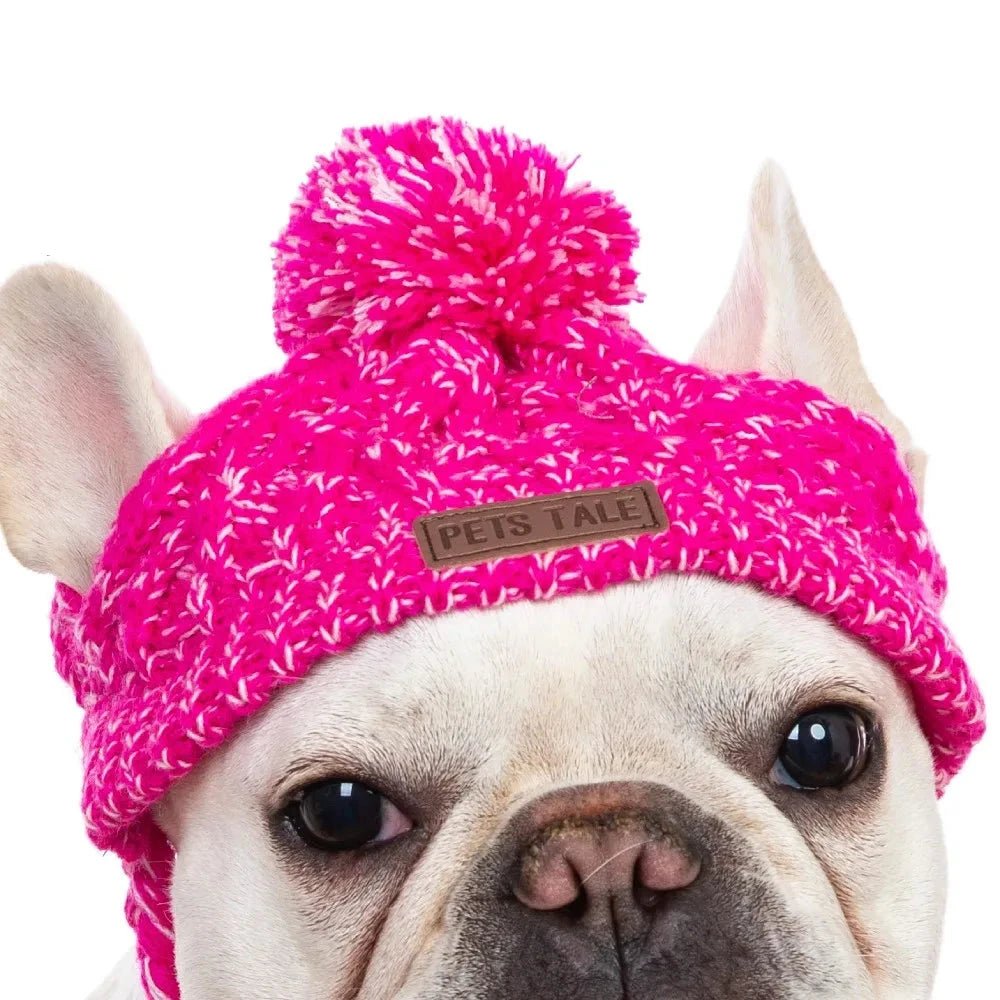 Winter Soft Dog Hats, Warm Pet Dog Knitted Hat, Windproof Knitting Dog Hat - Ammpoure Wellbeing