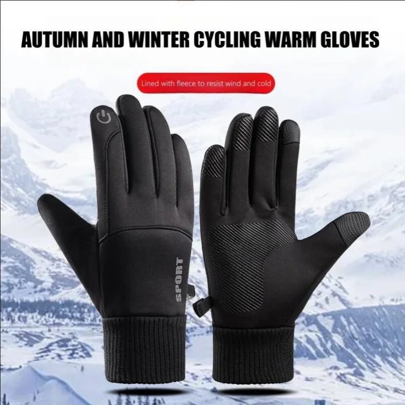 Winter Waterproof Men's Gloves Windproof Sports Fishing Touchscreen Driving Motorcycle Ski Non - slip Warm Cycling Women Gloves - Ammpoure Wellbeing