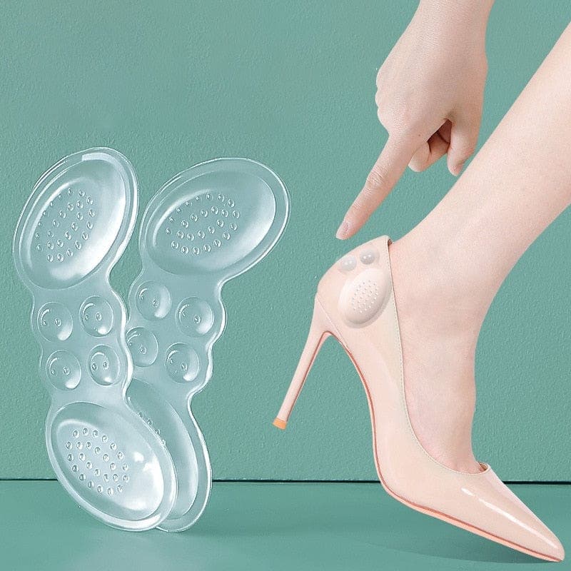 Women Insoles for Shoes High Heel Transparent Pad Adjust Size Adhesive Heels Pads Protector Sticker Pain Relief Foot Care Insert - Ammpoure Wellbeing