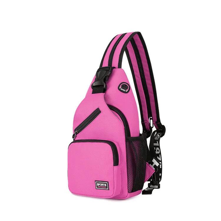 Women Small Backpack 2024 Casual Girls Chest Bag with Earphone Hole Travel Backpack Multi - Functional Rucksacks Mochila Mujer - Ammpoure Wellbeing