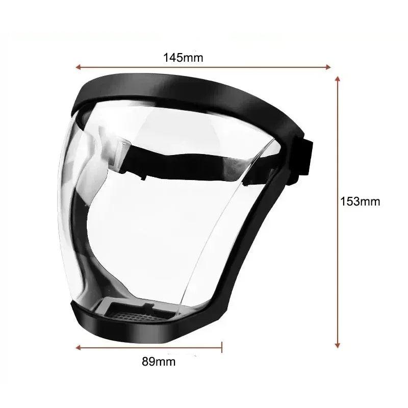 Work Protection Mask Full Face Protector Shield Transparent Facial Protector Face Protective Screen Kitchen Accessories Gadgets - Ammpoure Wellbeing