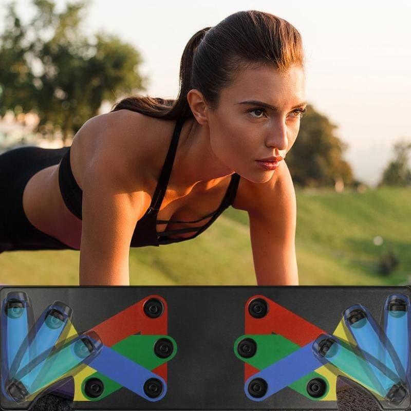 9 in 1 Push Up Rack Board Men Women Fitness Exercise Push-up Stand BodyBuilding Tool Training Workout Home GYM Fitness Equipment - Ammpoure Wellbeing 🇬🇧